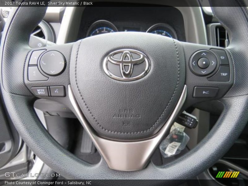 Silver Sky Metallic / Black 2017 Toyota RAV4 LE