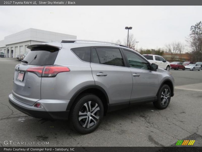 Silver Sky Metallic / Black 2017 Toyota RAV4 LE