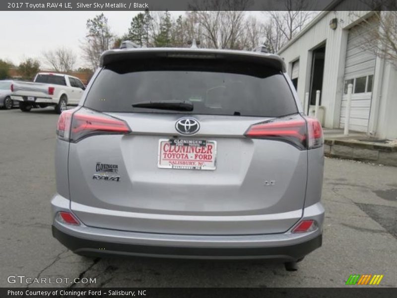 Silver Sky Metallic / Black 2017 Toyota RAV4 LE
