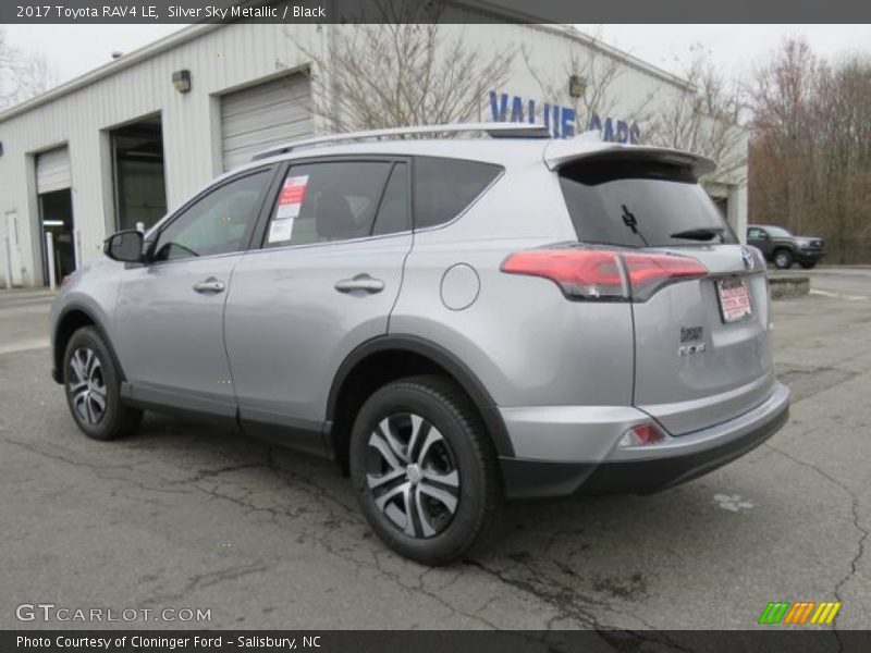 Silver Sky Metallic / Black 2017 Toyota RAV4 LE