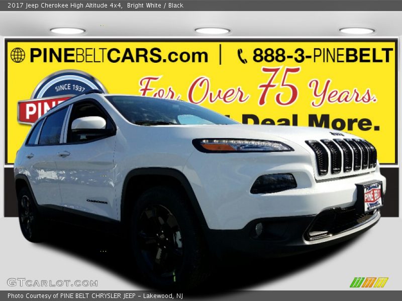 Bright White / Black 2017 Jeep Cherokee High Altitude 4x4