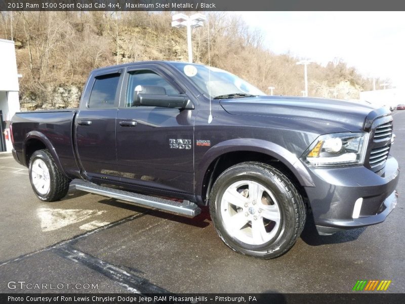 Maximum Steel Metallic / Black 2013 Ram 1500 Sport Quad Cab 4x4