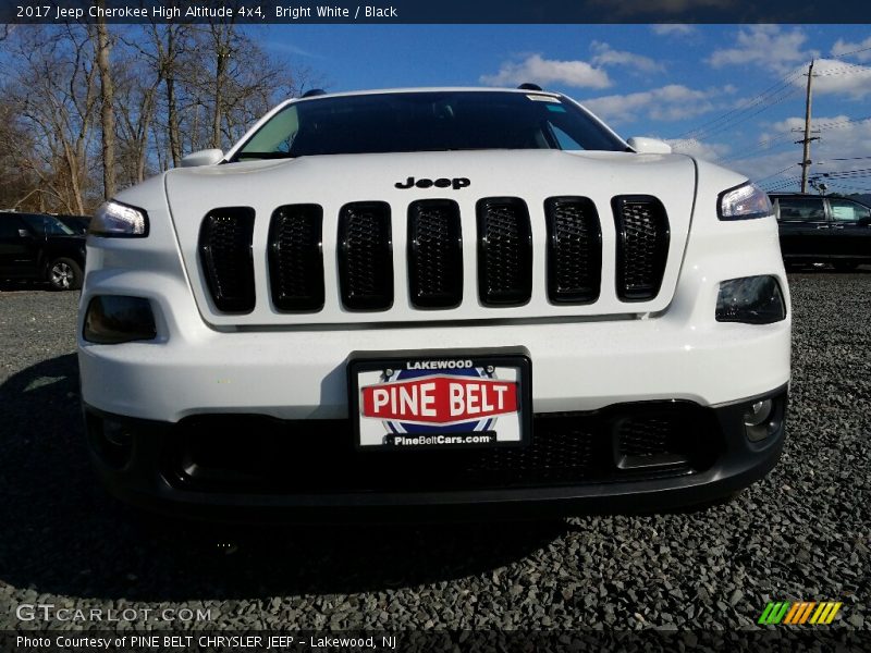 Bright White / Black 2017 Jeep Cherokee High Altitude 4x4