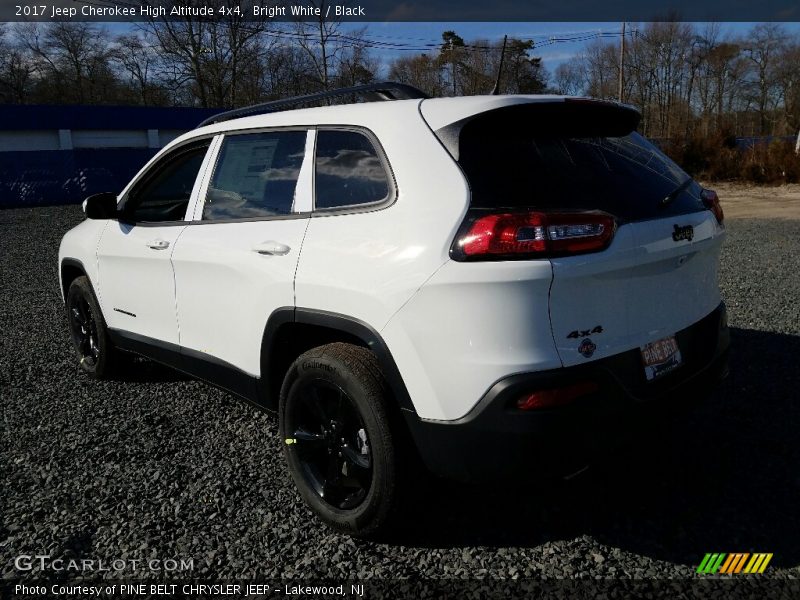 Bright White / Black 2017 Jeep Cherokee High Altitude 4x4