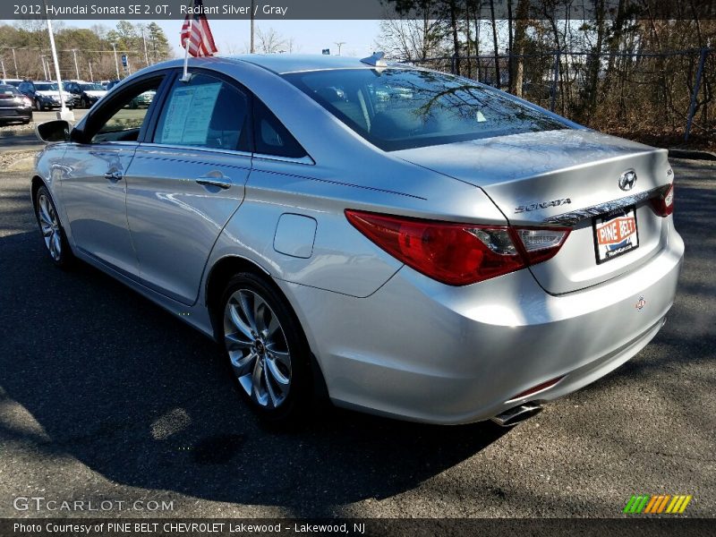 Radiant Silver / Gray 2012 Hyundai Sonata SE 2.0T