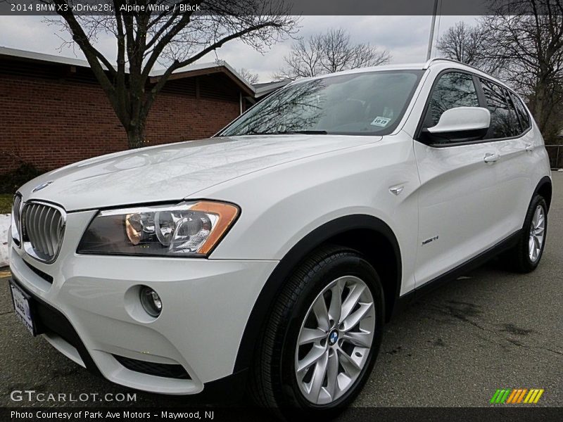 Alpine White / Black 2014 BMW X3 xDrive28i
