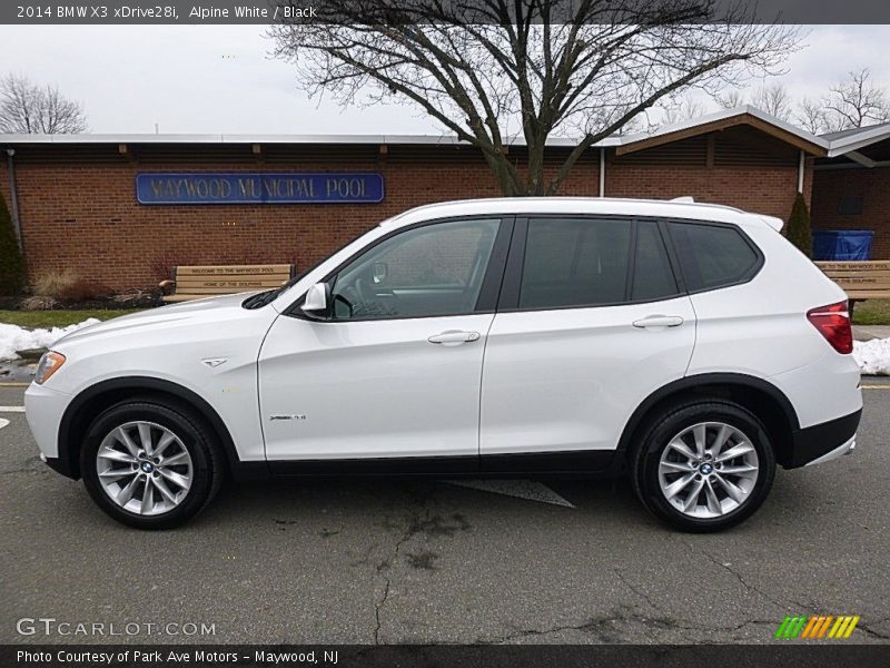 Alpine White / Black 2014 BMW X3 xDrive28i