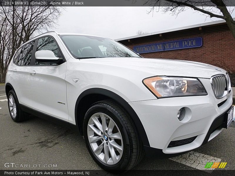 Alpine White / Black 2014 BMW X3 xDrive28i