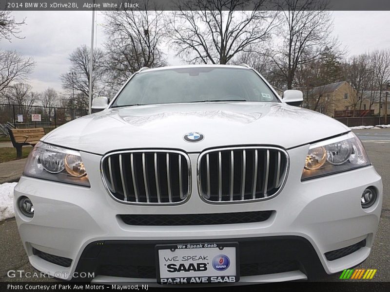 Alpine White / Black 2014 BMW X3 xDrive28i