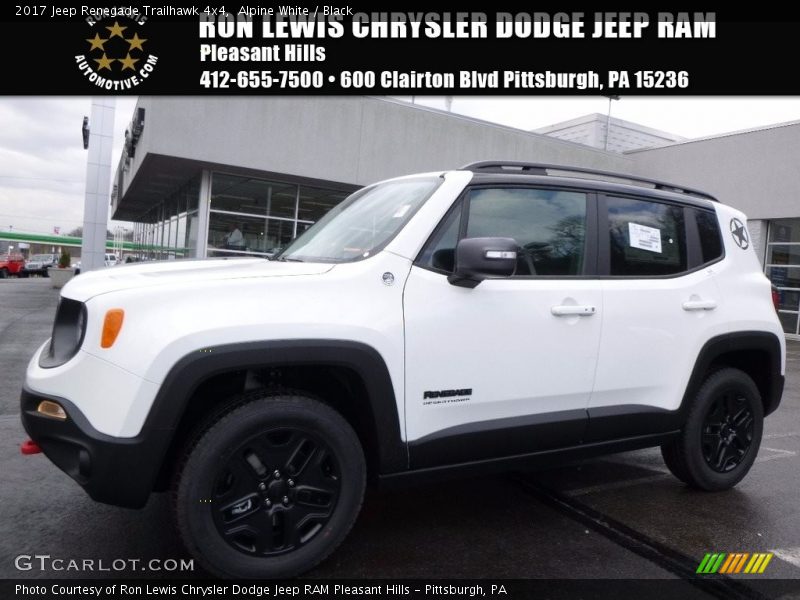 Alpine White / Black 2017 Jeep Renegade Trailhawk 4x4