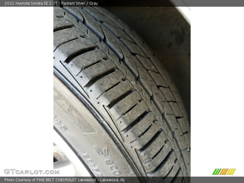 Radiant Silver / Gray 2012 Hyundai Sonata SE 2.0T