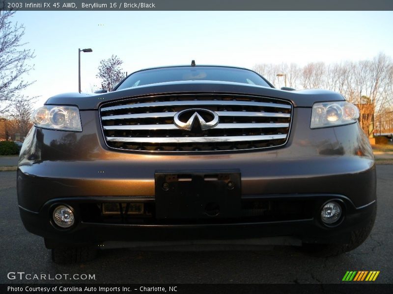 Beryllium 16 / Brick/Black 2003 Infiniti FX 45 AWD