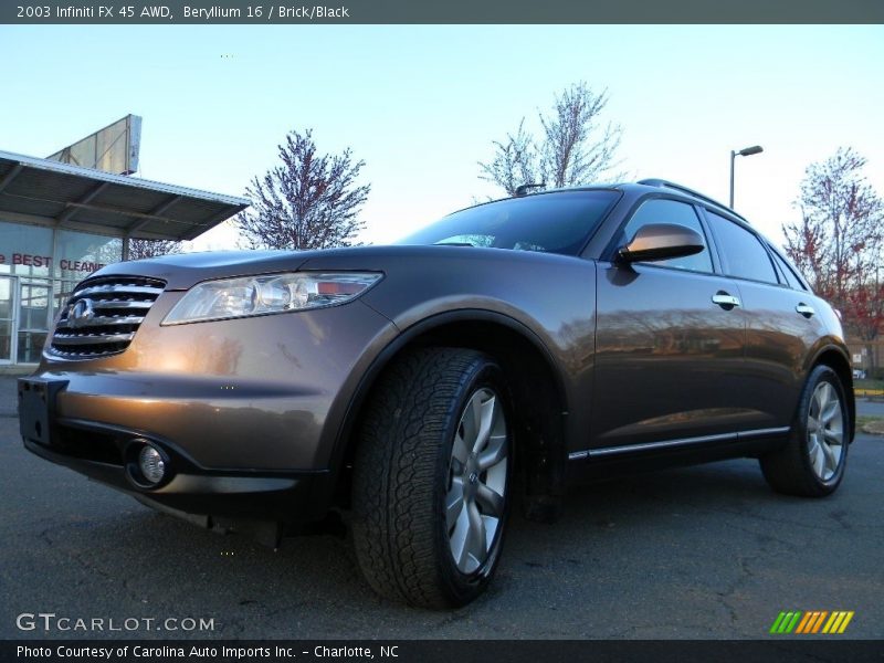 Beryllium 16 / Brick/Black 2003 Infiniti FX 45 AWD