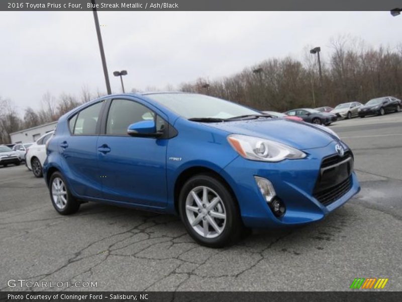 Blue Streak Metallic / Ash/Black 2016 Toyota Prius c Four