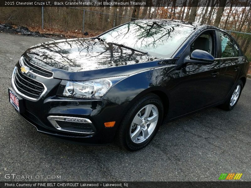 Black Granite Metallic / Jet Black/Medium Titanium 2015 Chevrolet Cruze LT