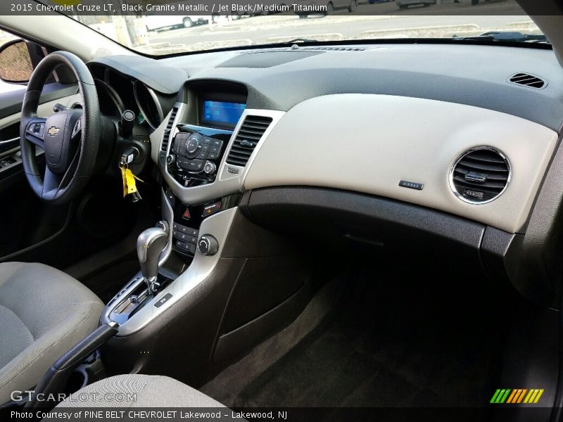 Black Granite Metallic / Jet Black/Medium Titanium 2015 Chevrolet Cruze LT