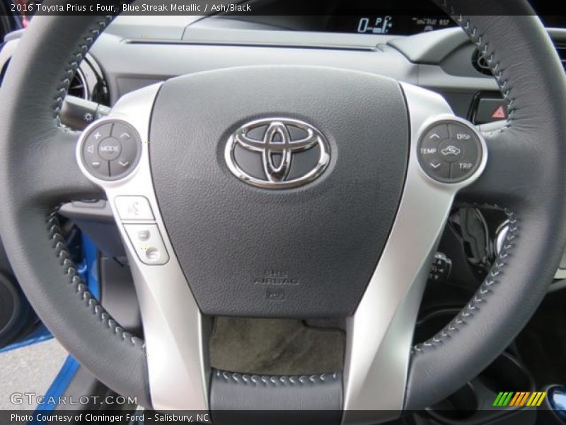 Blue Streak Metallic / Ash/Black 2016 Toyota Prius c Four