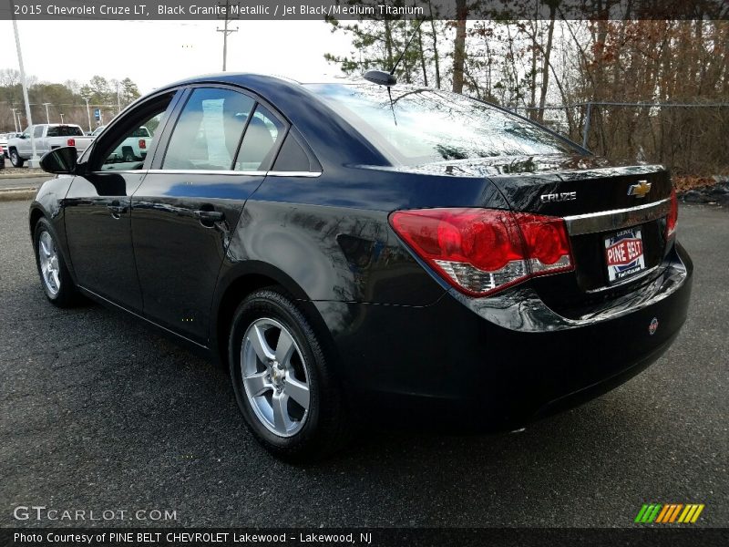 Black Granite Metallic / Jet Black/Medium Titanium 2015 Chevrolet Cruze LT
