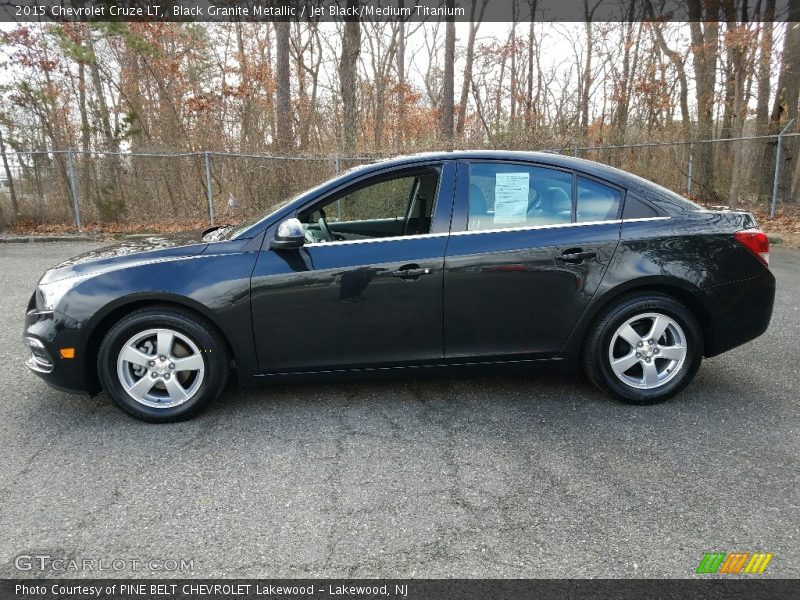 Black Granite Metallic / Jet Black/Medium Titanium 2015 Chevrolet Cruze LT