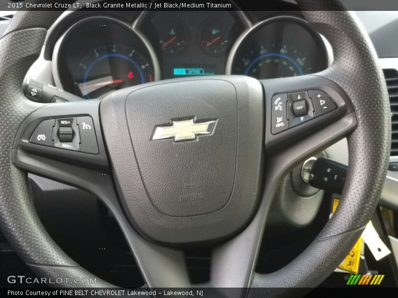 Black Granite Metallic / Jet Black/Medium Titanium 2015 Chevrolet Cruze LT
