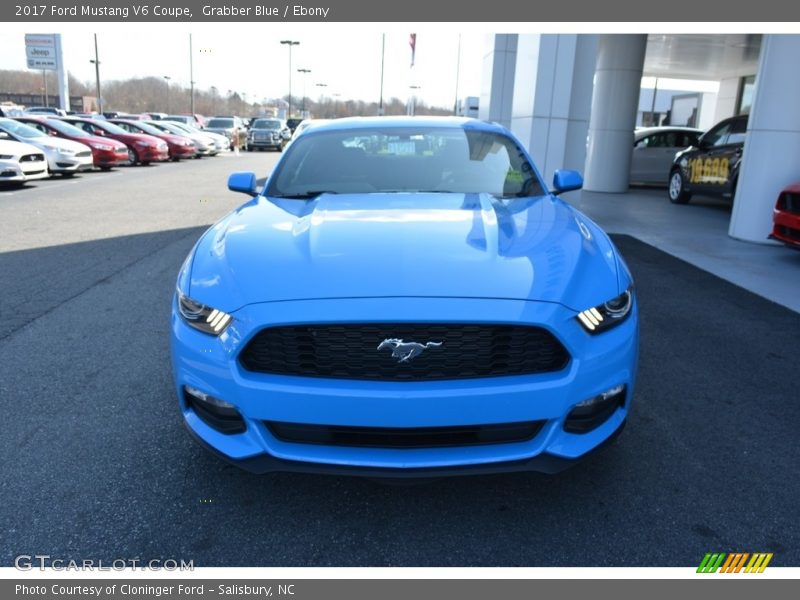Grabber Blue / Ebony 2017 Ford Mustang V6 Coupe