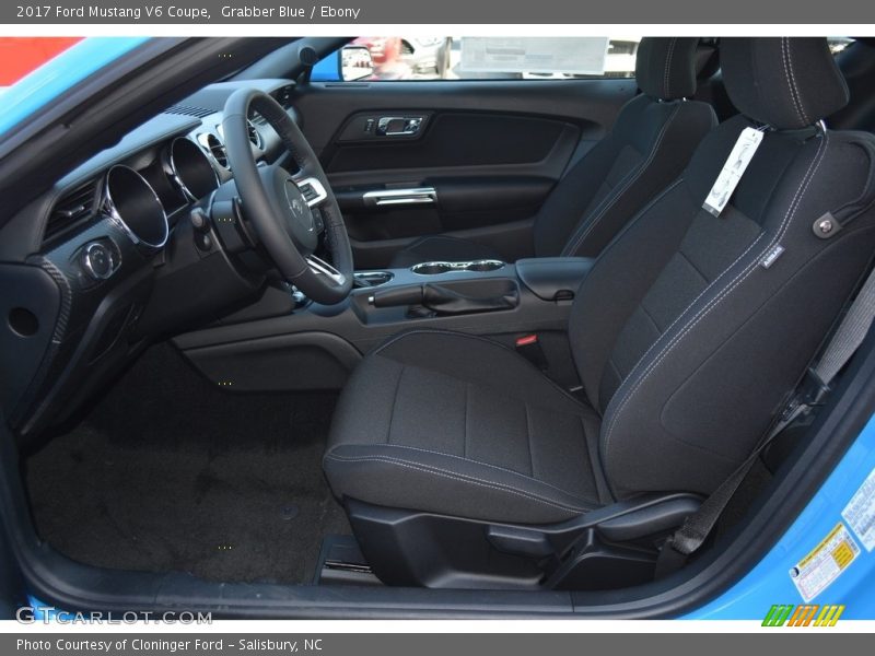 Front Seat of 2017 Mustang V6 Coupe