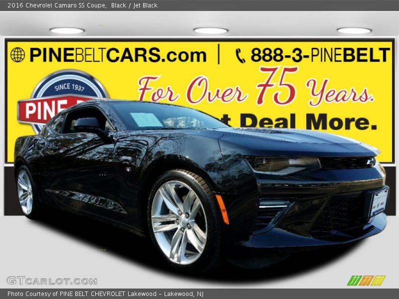 Black / Jet Black 2016 Chevrolet Camaro SS Coupe