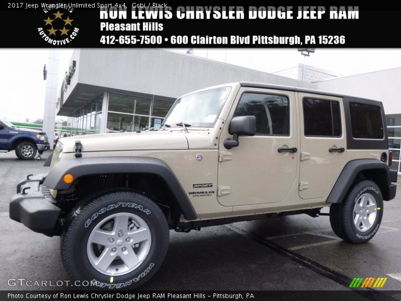 Gobi / Black 2017 Jeep Wrangler Unlimited Sport 4x4