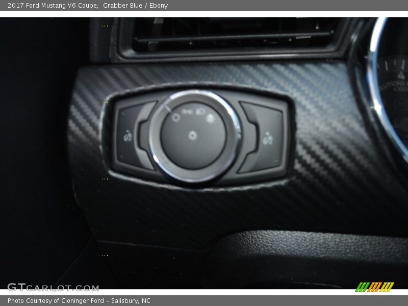 Grabber Blue / Ebony 2017 Ford Mustang V6 Coupe