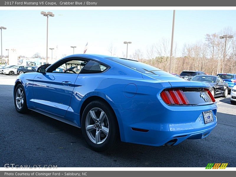 Grabber Blue / Ebony 2017 Ford Mustang V6 Coupe