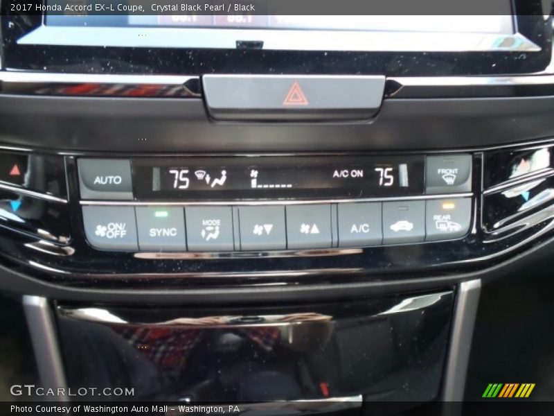 Crystal Black Pearl / Black 2017 Honda Accord EX-L Coupe