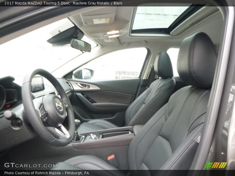 Machine Gray Metallic / Black 2017 Mazda MAZDA3 Touring 5 Door