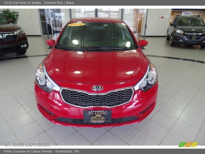 Crimson Red / Black 2016 Kia Forte LX Sedan