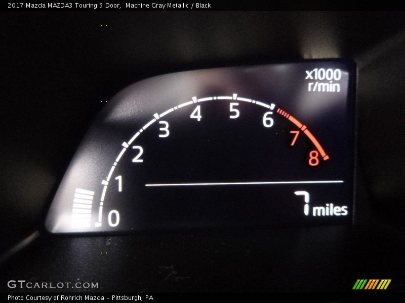 Machine Gray Metallic / Black 2017 Mazda MAZDA3 Touring 5 Door