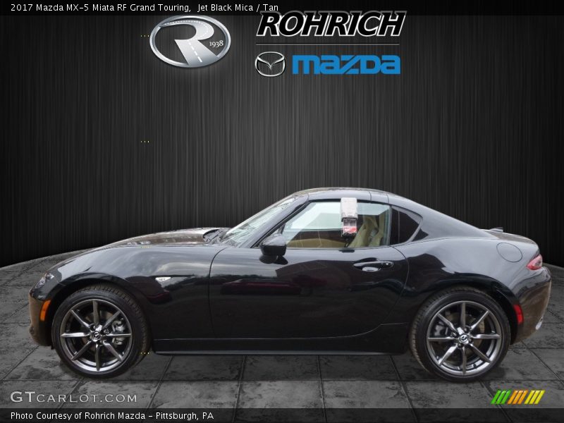 Jet Black Mica / Tan 2017 Mazda MX-5 Miata RF Grand Touring