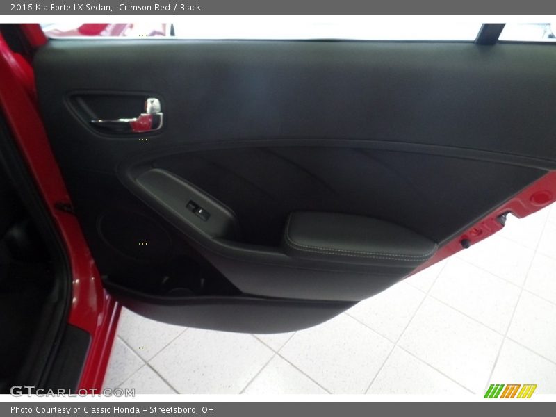 Crimson Red / Black 2016 Kia Forte LX Sedan