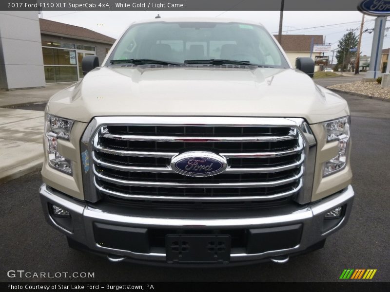 White Gold / Light Camel 2017 Ford F150 XLT SuperCab 4x4