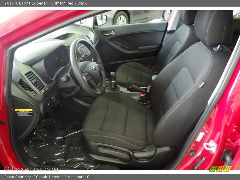 Crimson Red / Black 2016 Kia Forte LX Sedan