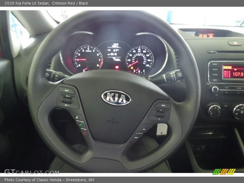 Crimson Red / Black 2016 Kia Forte LX Sedan