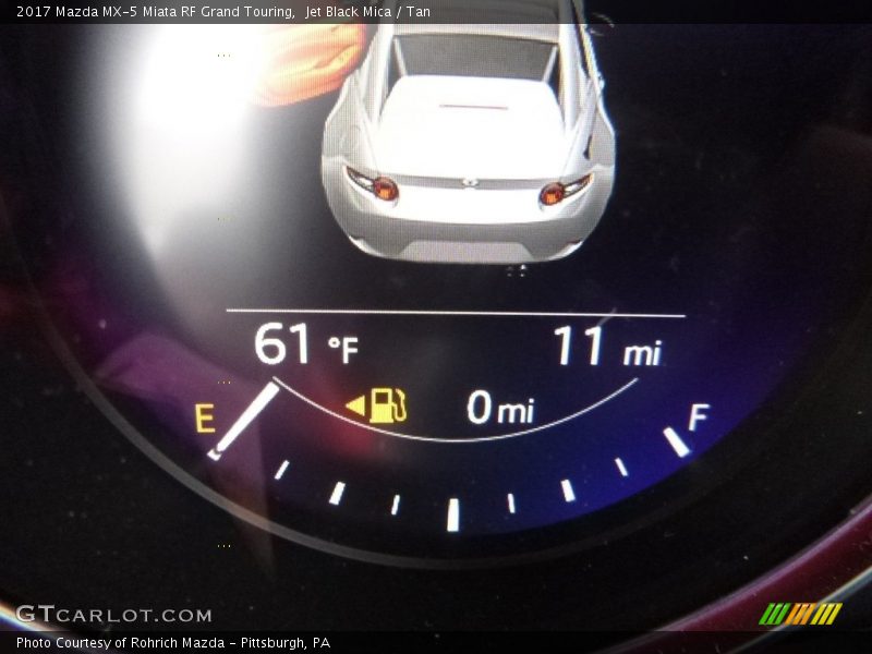 Jet Black Mica / Tan 2017 Mazda MX-5 Miata RF Grand Touring