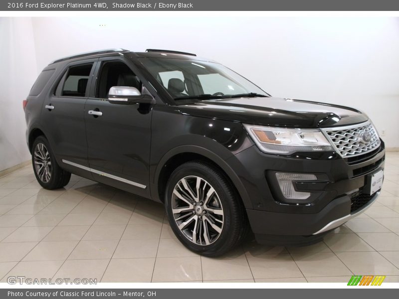 Shadow Black / Ebony Black 2016 Ford Explorer Platinum 4WD