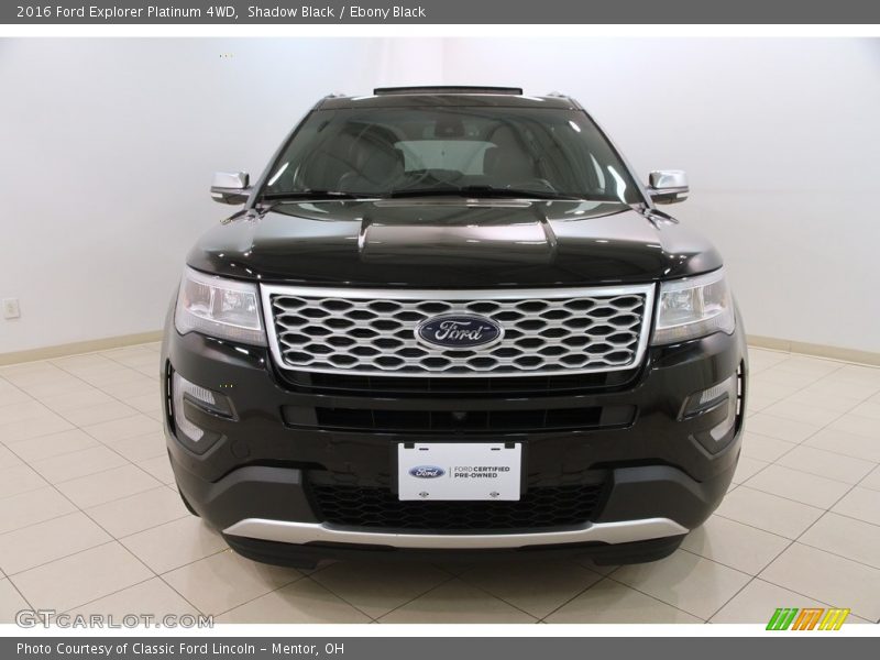 Shadow Black / Ebony Black 2016 Ford Explorer Platinum 4WD
