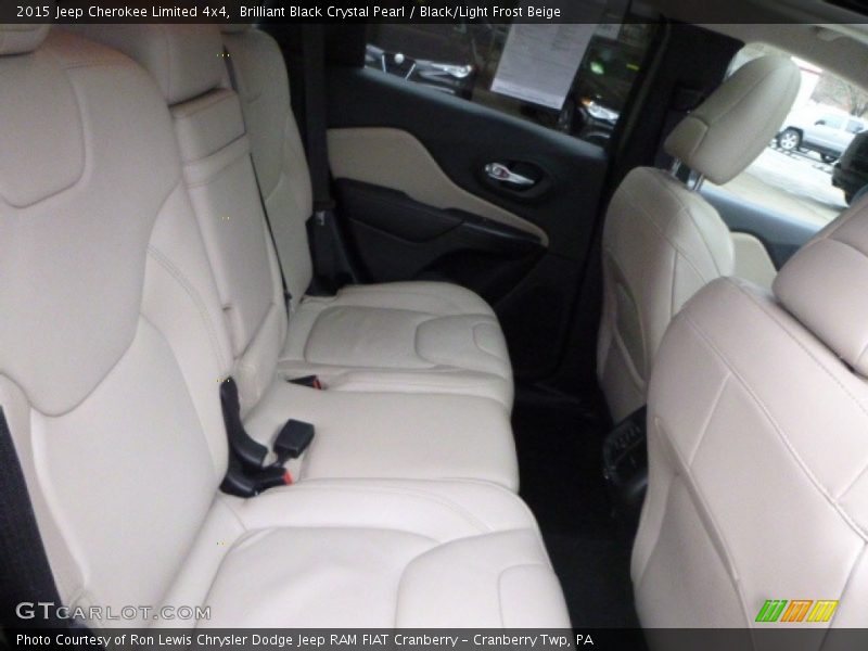 Brilliant Black Crystal Pearl / Black/Light Frost Beige 2015 Jeep Cherokee Limited 4x4