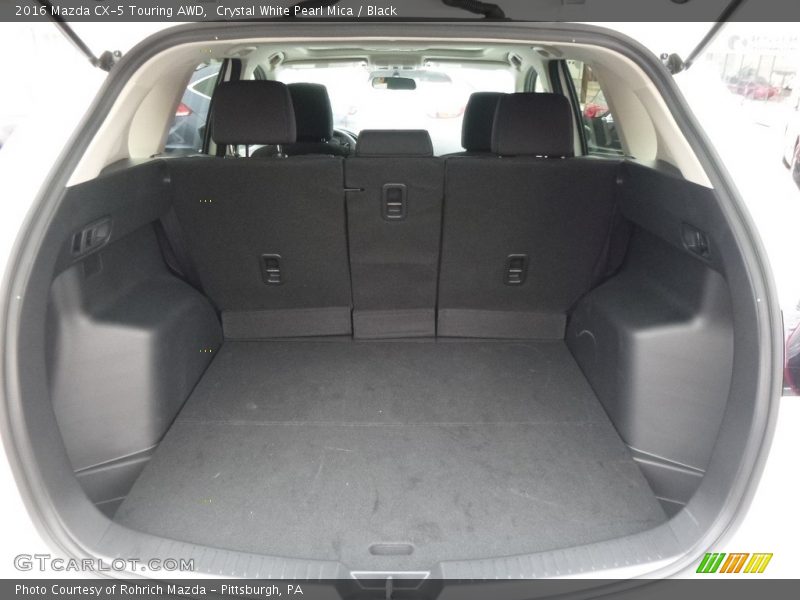 Crystal White Pearl Mica / Black 2016 Mazda CX-5 Touring AWD