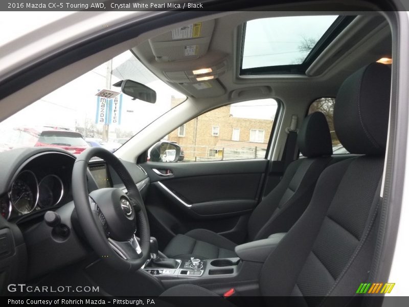 Crystal White Pearl Mica / Black 2016 Mazda CX-5 Touring AWD