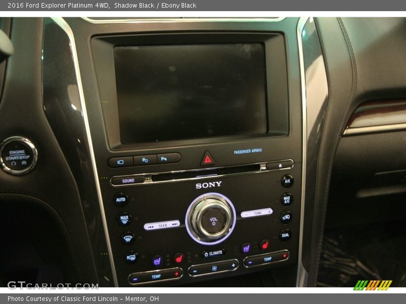 Shadow Black / Ebony Black 2016 Ford Explorer Platinum 4WD