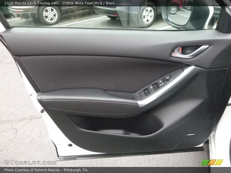 Crystal White Pearl Mica / Black 2016 Mazda CX-5 Touring AWD