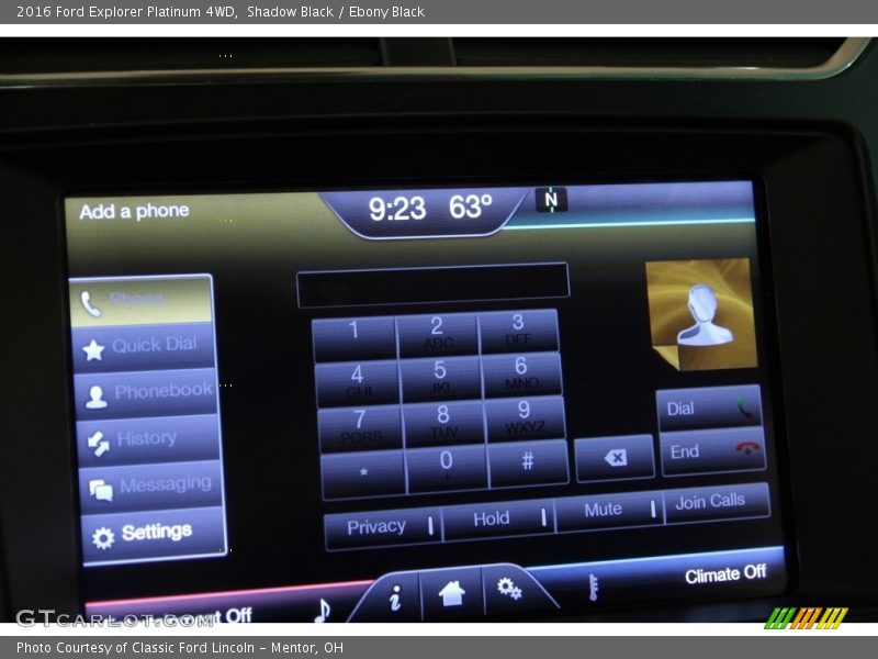 Shadow Black / Ebony Black 2016 Ford Explorer Platinum 4WD