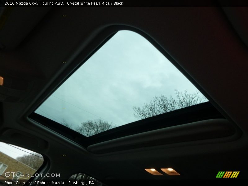 Crystal White Pearl Mica / Black 2016 Mazda CX-5 Touring AWD