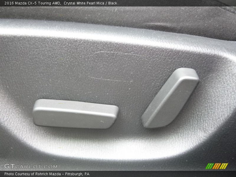 Crystal White Pearl Mica / Black 2016 Mazda CX-5 Touring AWD